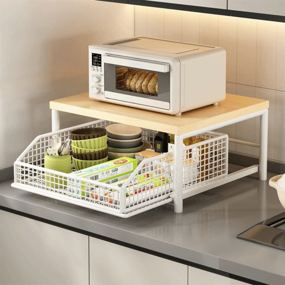 Kitchen Appliances Countertop - Multifunzionale con cassetti Supporto per microonde