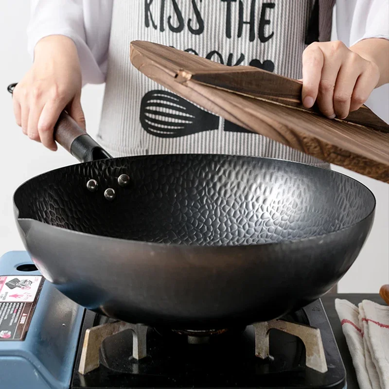Wok Electric Flat - Wok in Acciaio al Carbonio 32cm