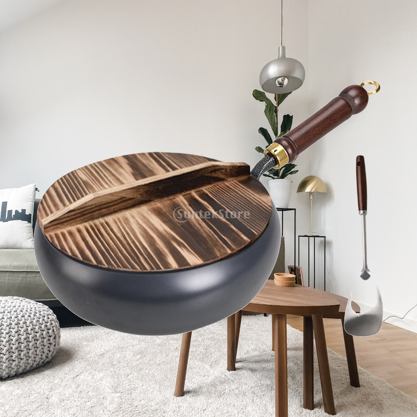 Wok Electric Flat - Wok Antiaderente in Ferro con Fondo