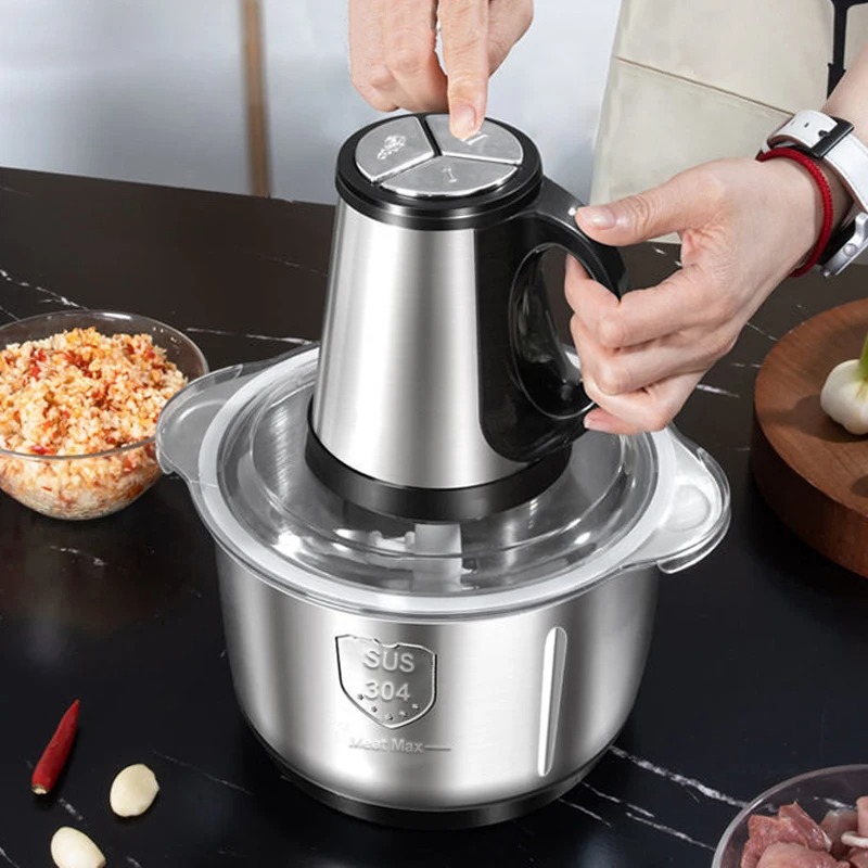 Food Processor Large - Tritacarne elettrico in acciaio inossidabile 304