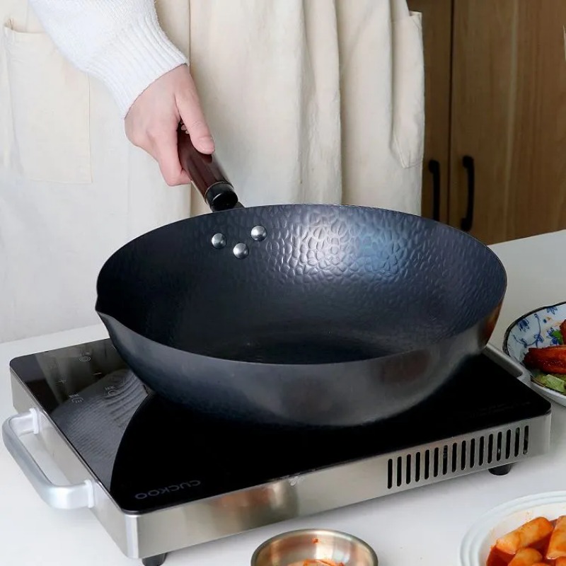 Wok Electric Flat - Set di padelle Wok in acciaio