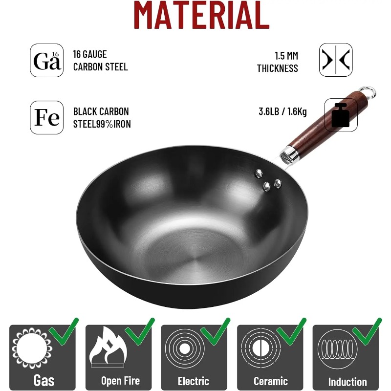 Padella Wok a Fondo Piatto 32c - Wok Electric Flat recensione e prezzo