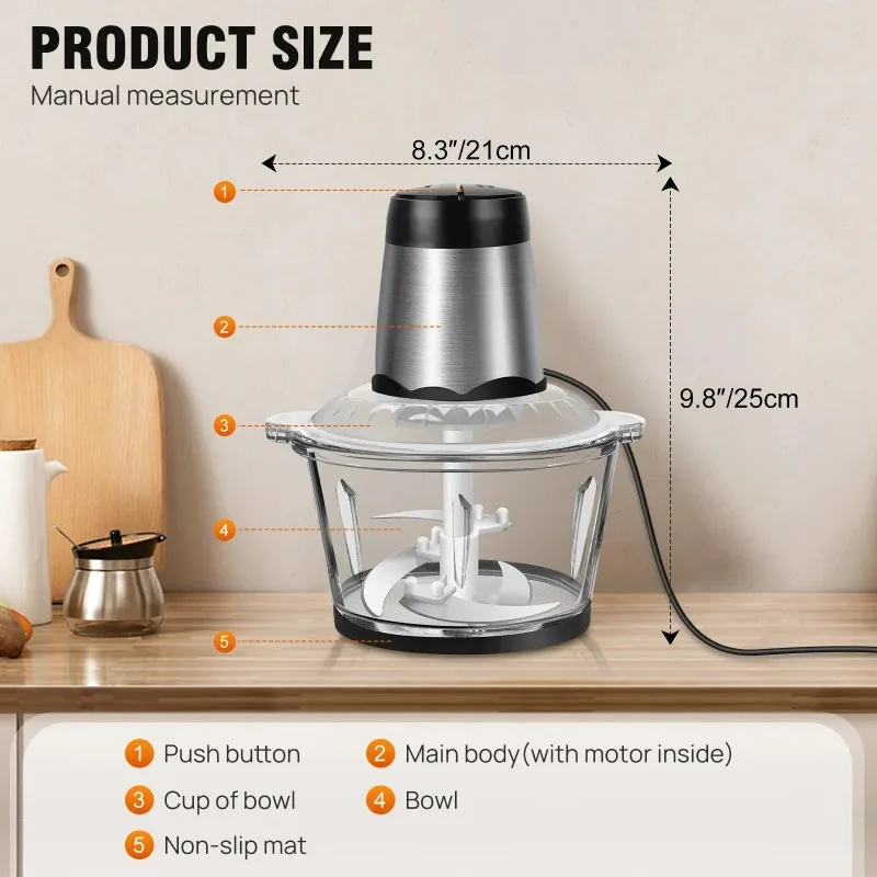 Tritacarne Elettrico 2L con La - Food Processor Large recensione e prezzo