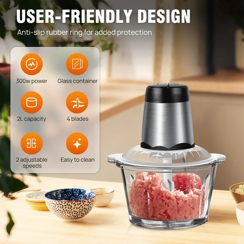 Tritacarne Elettrico 2L con La - Food Processor Large recensione e prezzo