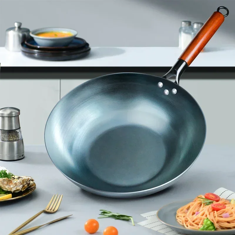Wok a fondo piatto 13,5